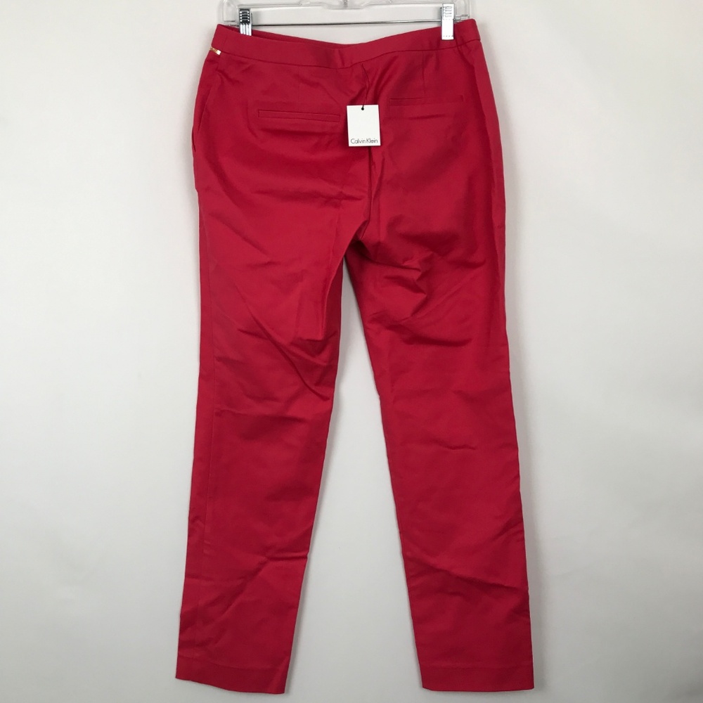 [3 for $15] NEW Calvin Klein Coral Pink Pants Trousers Slacks Slim Fit sz 29-30 - Picture 5 of 8